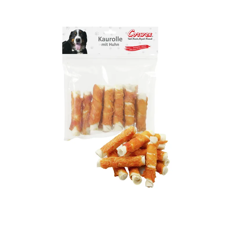 Ausverkauf Sparpaket 2 x 500 g Corwex Kaurolle Big mit Huhn Hunde Snack